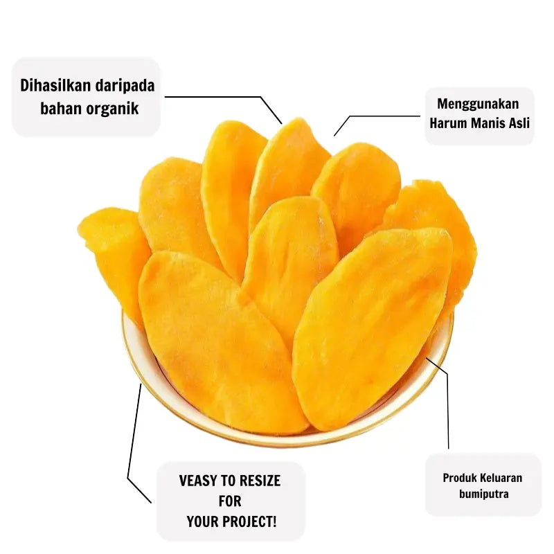 【Promotion】Dried Mango Snacks 150g,Goreng Kentang Kering Sweet & Fragrant Dried Mango, Thickly Sliced, High Quality, No Preservatives Added