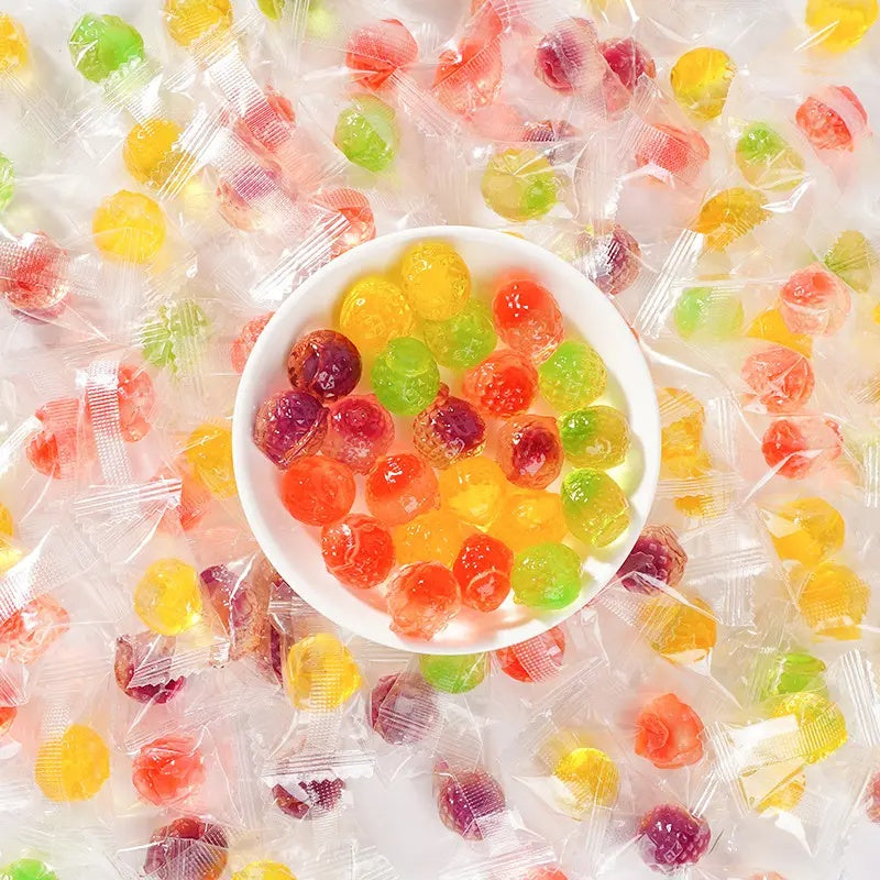 LUCKY DEER,halal,Fruits Gummy Candy/Peeled gummies-Ready Stock Gummy Candy With Jam-Local inventory, [Local stock Fast delivery]pop candy tiktok shop Food Gummy Snacks Fruity Chewy
