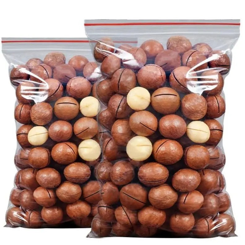 Set Makanan Ringan Cina Halal, Kacang Macadamia Australia 200G-AAA dengan Kulit Terbuka Gratis dan Key Vegan Friendly - Siap Stock Food Snack Nuts